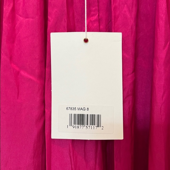 Mac Duggal 67835 Pink Taffeta High Low Ruffle Gown Size 8 NWT - Picture 10 of 10